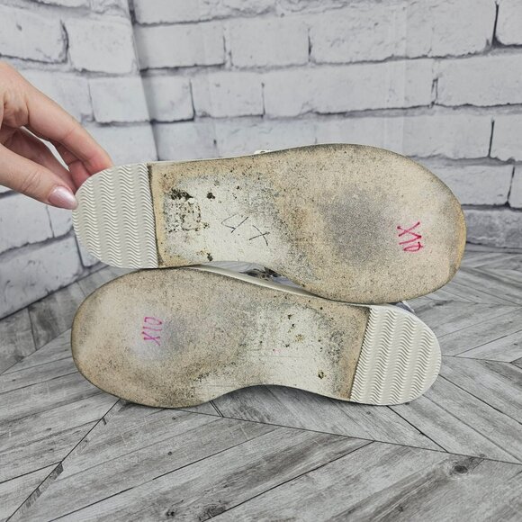 Burberry White Leather Studded Gladiator Sandals Womens US 8 Ankle Strap Shoes - Picture 15 of 16